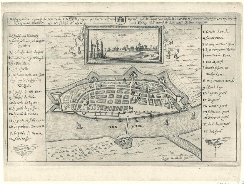 Historische kaart Schans-Buitenwacht