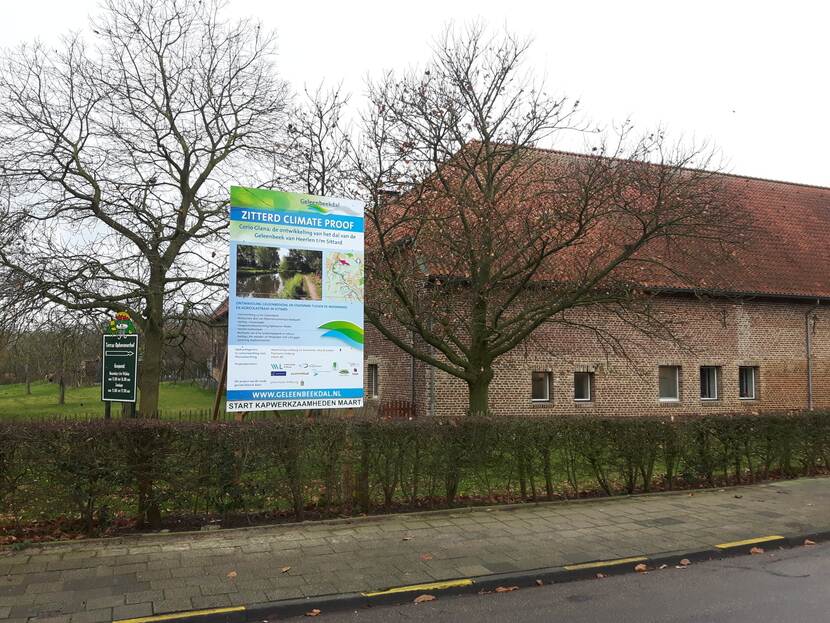 Informatiebord over het project Zitterd Climate Proof