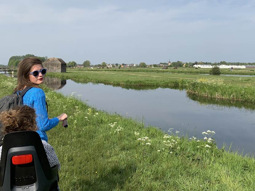 Het poldergebied Overvecht met uitzicht op de omgeving rond Groenekan