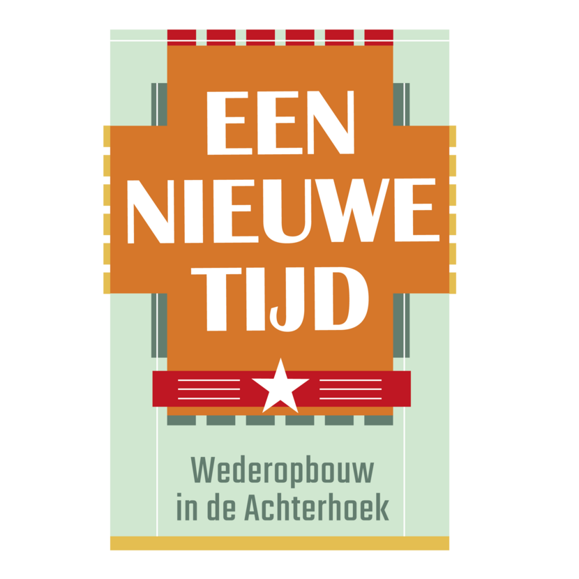 Logo van Een Nieuwe Tijd - Wederopbouw in de Achterhoek, in tekst en retro-stijl